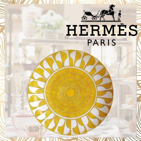 table hermes|hermes decorative plate.